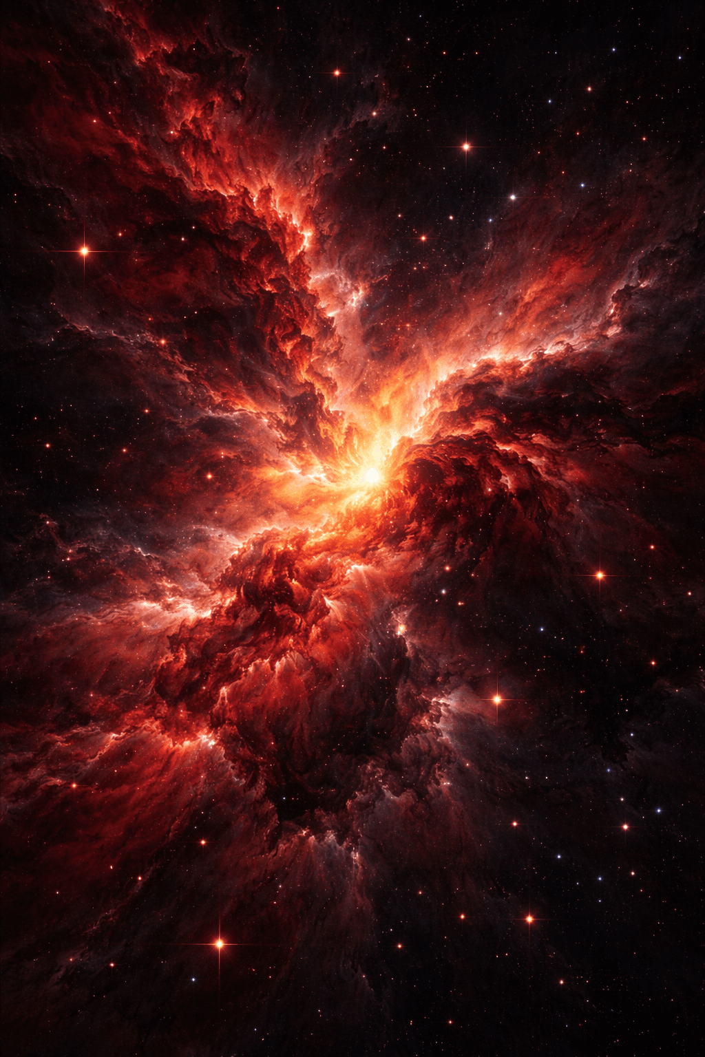Pillars of creation rise within a stellar nursery, giving birth to suns.