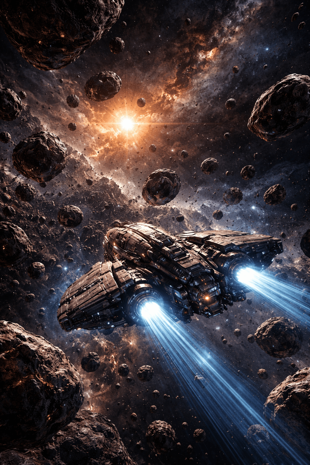 An AI-driven terraforming engine reshapes a barren world.